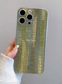 1 件创意鳄鱼纹理字母图案透明柔软 TPU 防震防刮防指纹手机壳，相机镜头保护适用于 Apple、Nothing、Pixel、INFINIX、Redmi - 彩色 - 查看 5