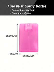 1/2/Pcs 20ml Refillable Portable Card Spray Bottle For Perfume,Refillable Perfume Spray Bottles, Hand Sanitizer, And Cosmetics, Protective Shell Included Travel Essentials Travel School School Supplies Holiday Camping Holiday Essentials Vacation Accessories Mini Perfume For Women Perfume For Men Beach Bottle Workout Travel Accessories Cruise Travel Bottles Travel Containers Travel Bottle - Multicolor - View 11