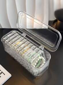 1pc/15pcs Acrylic Bracelet Storage Box, Transparent Anti-Oxidation Portable Box For Bracelets, Fidget Toys, Crystal Jewelry, Nail Polish Accessories, Trinkets