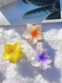 3 peças/4 peças Grampos de Cabelo com Flor de Lírio Ombré, Acessórios de Cabelo Versáteis Grampos de Cabelo com Flor, Acessórios de Outono e Inverno para Looks de Férias Femininos