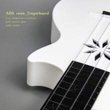 23-Inch Carbon Fiber Concert Ukulele - Waterproof, Ultra-Light Travel Ukulele, Suitable For Adults And Professionals (White) - Pink - View 6