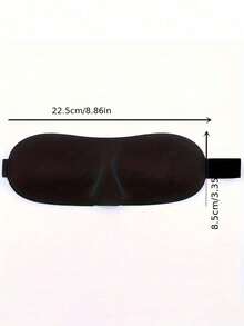 Soft & Comfortable Sleep Mask, Lightweight Blackout Eye Mask, Unisex For Travel, Sleep, Party, Ideal For Deep Sleep & Relaxation, Travel Accessory, Back To School Essential - Black - View 5