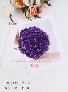 全新手工刺绣 6 层 3D 凸起水晶玫瑰花 DIY 服装、婚纱和礼服饰边