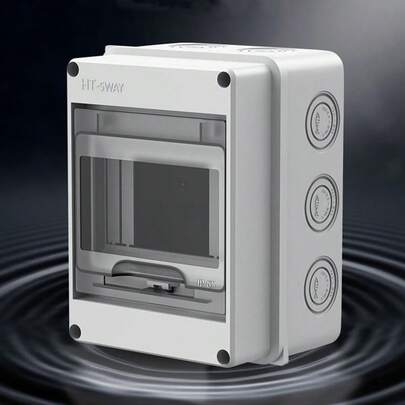 5 Way Waterproof Garage Shed Camper Van Caravan Consumer Unit Fuse Box