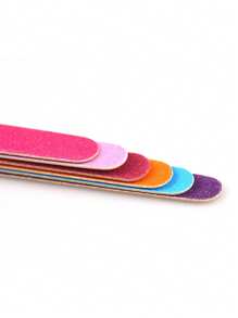 20 piezas Tiras de lima de uñas de madera delgadas - Multicolor - Ver 8