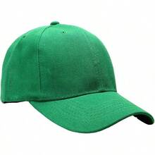 Bulk Lot 12-Pack Adjustable Size Plain Blank Solid Color Baseball Caps - Kelly Green - View 3