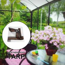 1 Pc Heavy Duty 6.5x10 Ft Waterproof PVC Tarpaulin, Tear-Resistant Clear Plastic Cover For Greenhouse, Garden, Patio, Outdoor Use, Rainproof Cloth, Waterproof Fabric, Plastic Sheet, Awning, Balcony, Window Shading, Succulent, Insulation