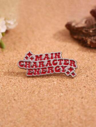 1 röd bokstavsbrosch, enkel punkstil, tillverkad av zinklegering, lämplig för examenssäsongen, fester, små presenter och högtider. Denna brosch är en födelsedagspresent till båda partnerna, julklappar för män, väsknålar