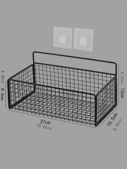 Bathroom Shelf, Drill-Free Toilet Vanity Wall Mount Storage Rack For Bathroom, Kitchen, Shower Bathroom Accessories