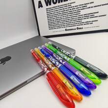 6 Colors Erasable Gel Pens Set | Smooth Writing, Heat Erasable Ink, Refillable School & Office Correction Pens