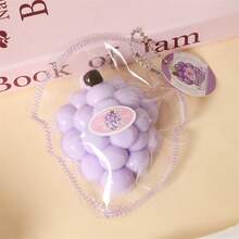 Novelty Realistic Grape Squeeze Stress Relief Toy, Squeezing Squishy Fruit Decoration Ornament, Suitable For Various Festivals