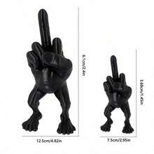 Middle Finger Stand Up Funny Toy - Model With Legs - 3D Printed Toy Model - Birthday/Christmas Gift - Perfect Present - Toy - Multicolor - View 7