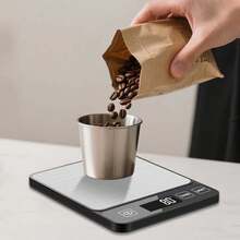 10公斤/22.05磅 1克精度数字厨房秤，高精度液晶显示屏，适用于食品称重，6种专业单位可切换（克/公斤/盎司/磅/毫升/牛奶毫升），不含电池 - 彩色 - 查看 11