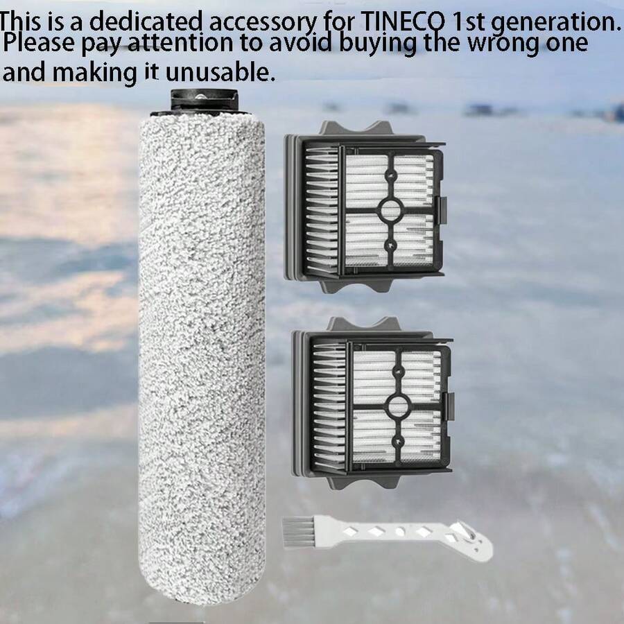 Rodillo de cepillo de repuesto compatible con Tineco IFloor 3 / Floor One S3 / IFloor 2 aspiradora inalámbrica para húmedo y seco, kit de piezas de repuesto y accesorios. Aspiradora, ventosa de aspiración.