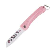 Sanrio 1 pezzo Coltello da frutta piegabile in ceramica Sanrio, Kawaii, anime e cartoni animati, elegante, da viaggio, uso domestico, sbucciatore, regalo