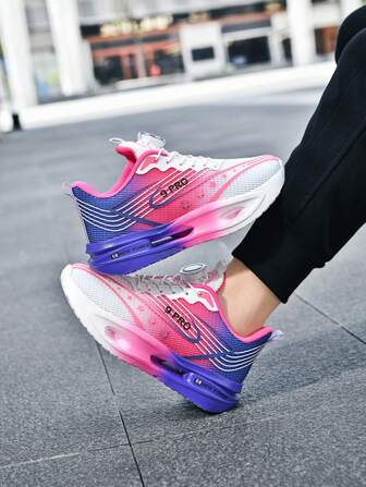 1 par de nuevos zapatos deportivos cómodos y ligeros de malla para niños, adecuados para deportes diarios y salidas