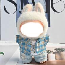 1pc Clothing, High Quality Macaron Plush Toy Apparel - Multicolor - View 3