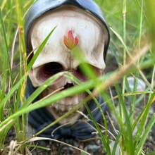 Axt Schädel Harz Handwerk, Feiertags Dekor Ornament