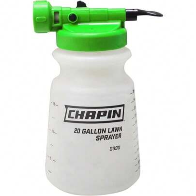 G390 Hose End Sprayer - 20 Gallon, 32oz Tank, Translucent White
