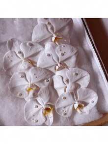 660pcs Adhesive Pearl Stickers, 4 Sizes, Cream-Colored Pearl Jewelry, Hair, Mobile Phone Decoration, 0.12 Inches/0.16 Inches/0.20 Inches/0.24 Inches