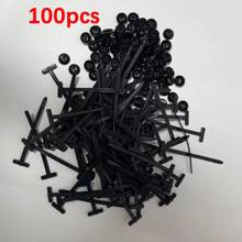 20 Stücke/10 Stücke Nylon universelle Kabelbinder-Schnalle, hochfeste selbstsichernde Kabelbinder-Halterung, mit Stift- und Knopf-Design, UV-beständig, schwarze Kunststoff-Kabelmanagement-Bänder