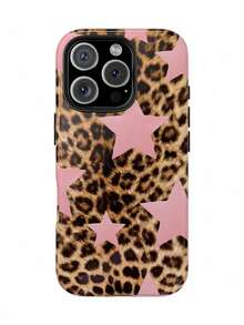 Fashionable Leopard Animal Print Star 2-In-1 Film Phone Case Protective Case - Compatible With Galaxy S25/S25 Plus/S25 Ultra/S24/S24 Plus/S24 Ultra/S24 FE/S23/ S23+/S23 Ultra/S22/S22+/S22 Ultra/S21/S21+/S21 Ultra/S20 ULTRA/A71/A56/A55/A54/A53/A52/A34/A26/A15/A16/A14/A13/A06 And Phone17,17Air,17pro,17pro Max,16,16plus,16promax,15Plus,15Pro,15ProMax,14,14Plus,14Pro,14ProMax,13,13Pro,13ProMax,12,12Pro,12ProMax,11,11Pro,11Pro Max, Is A Thoughtful Birthday Gift For Your Girlfriend, Boyfriend And Friends. - Nhiều màu - Xem 1