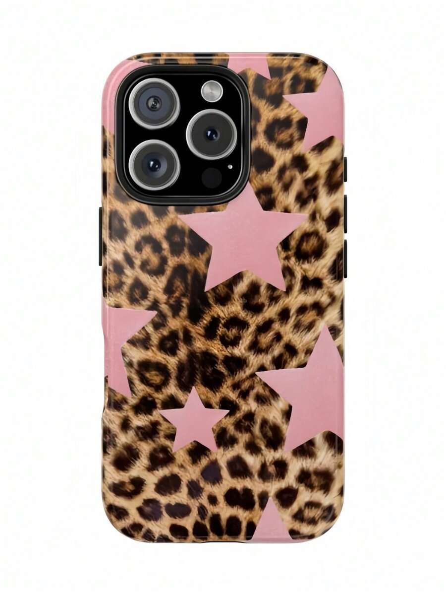 Fashionable Leopard Animal Print Star 2-In-1 Film Phone Case Protective Case - Compatible With Galaxy S25/S25 Plus/S25 Ultra/S24/S24 Plus/S24 Ultra/S24 FE/S23/ S23+/S23 Ultra/S22/S22+/S22 Ultra/S21/S21+/S21 Ultra/S20 ULTRA/A71/A56/A55/A54/A53/A52/A34/A26/A15/A16/A14/A13/A06 And Phone17,17Air,17pro,17pro Max,16,16plus,16promax,15Plus,15Pro,15ProMax,14,14Plus,14Pro,14ProMax,13,13Pro,13ProMax,12,12Pro,12ProMax,11,11Pro,11Pro Max, Is A Thoughtful Birthday Gift For Your Girlfriend, Boyfriend And Friends. - Nhiều màu - Xem 1