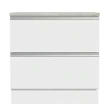 Mostrador 80cm 2 Cajones Blanco Glamy Madesa - Blanco - Ver 5