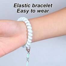 1pc Elastic Bird Leash, Parrot Flying Rope, Release Rope, Extension Leash With Wrist Strap, Lightweight & Non-Harmful, Pet Parrot Flying Combo Set (Excluding Leg Ring)