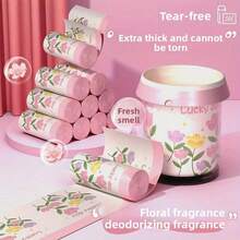 郁金香图案抽绳加厚塑料垃圾袋，自封厨房食物垃圾袋 - 彩色 - 查看 3