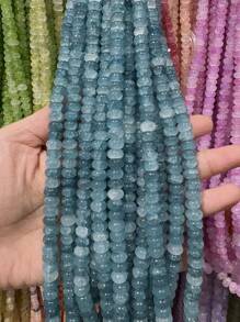 50/100pcs 5mm X 8mm Imitation Jade, Agate, Abacus Beads, Loose Beads, Wheel Beads, Spacer Beads For DIY Jewelry Making, Bracelets, Keychains, Necklaces, Crafts Decoration, Colorful Beads Material To Inspire Your Creative Designs