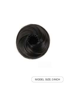 Elegant Women's Bun Hairpiece Hair Extension, 3inch Stretchable Hair Clip Synthetic Wig , High-Temperature Fiber, Versatile For All Hair Types, Secure Fit Design, Hair Accessories Suitable For All Women's Daily Wear And Gatherings