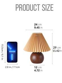 1 قطعة مصباح طاولة مطوي، مصباح سرير حديث مع ظل مصباح قهوة، إضاءة LED دافئة، مناسب لغرفة النوم والصالة ومكتب المنزل، ديكور الغرفة، ديكور المنزل
