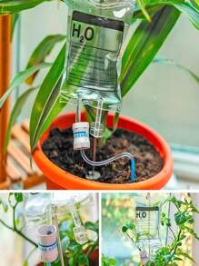 Plant Life Support - Automatic Watering System For Houseplants - Fun Garden Gifts - Home Accessories - Indoor Waterer, Automatic Plant Watering Bag, Plant Automatic Drip Irrigation Bag Automatic Drip Irrigation Kit With Adjustable Flow Control, Indoor Plant Watering Device, Gravity Water Supply Bag For Potted Plants