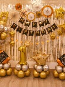 1 pieza 100cm*200cm Cortina de lluvia rosa/plateada/dorada, decoración de fondo para fiesta, Día de la Madre, cumpleaños, boda, declaración de amor, despedida de soltera, graduación, escena festiva, decoración esencial para el hogar