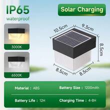 CANMEIJIA Large Size Solar Powered LED Wall Light, Waterproof Crystal Floral Pattern Outdoor Garden Decor Landscape Lighting, Vintage Home Exterior Wall Lamp, Suitable For Garden, Parking Lot, Corridor, Entrance, Patio, Flowerbed, Intersection, Exterior/Interior Wall, Rooftop - Choose Appropriate Size Based On Usage Scenario - Solar Powered Wall Light - View 14