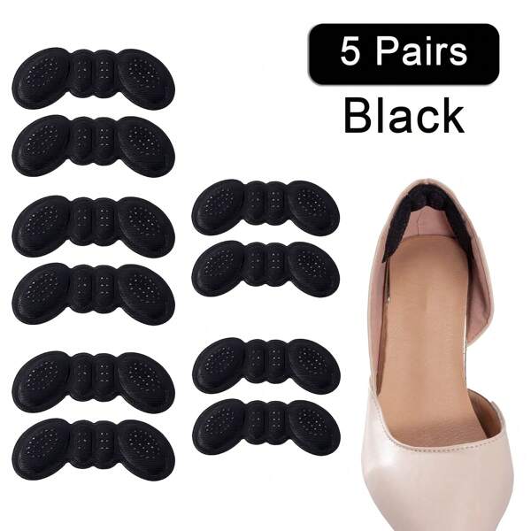 5 paires de coussinets pour talons, anti-perte de talons, anti-douleur pour talons hauts, coussinets anti-usure pour talons