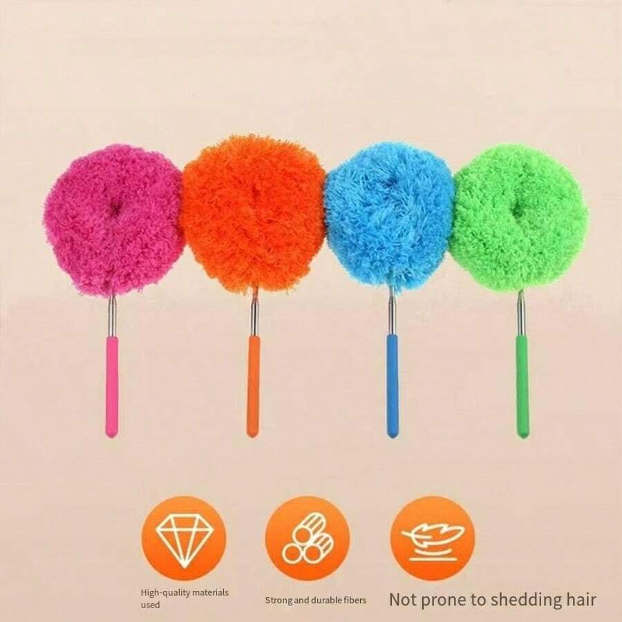 Un limpiador de ranuras telescópico y flexible de acero inoxidable a gran escala / Adecuado para barrer el polvo en salas de estar, cocinas, dormitorios, baños, etc. / No desprende pelusa / Antiestático / Lavable / Flexible 360 grados y se puede extender hasta 75 cm para limpiar ranuras. Cepillo para limpiar telarañas / Cabezal de cepillo de fibra para uso durante todo el año