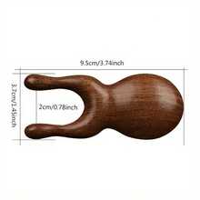 Facial Tools Natural Sandalwood Gua Sha Massager, Wooden Face Lift Massage Tool For Facial Contouring, Blood Circulation Enhancement & Tension Relief Beauty Wellness - 天然木材 - 查看 5