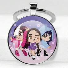 1个Kpop迷你照片钥匙扣，时尚玻璃材质，适用于最新专辑《Golden》、《Takedown》、《How It's Done》，可作挂件、收藏品、情人节礼物、小礼物、惊喜礼物、新款钥匙扣、音乐周边产品。 - 彩色 - 查看 19