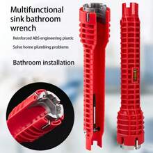 8-In-1 Multi-Functional Kitchen Faucet Wrench, Sink And Faucet Repair Tool Kit, Durable Engineering Plastic - Adjustable Wrench Set For Tight Space Installation And Repair Of Kitchen And Bathroom Plumbing