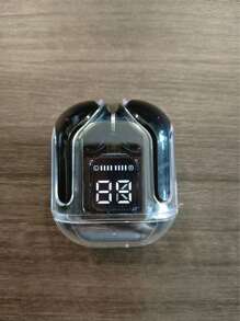 Tws Original Packaging T2 Wireless Bluetooth Headset Transparent Headphones ENC LED Power Digital Display Stereo Sound Earphones For All Smartphones 150mAh