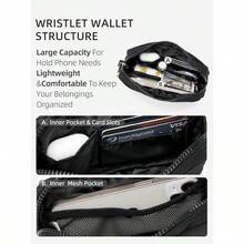 WESTBRONCO Puffer Wristlet Wallets For Women RFID Nylon Wallet With Zipper Quilted Purse For Travel Credit Card Holder Phone - 深粉紅色 - 查看 6