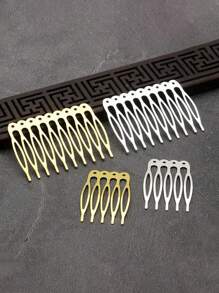 10 piezas Peinetas de metal de estilo chino, suministros para hacer joyas con elementos tradicionales chinos, peinetas para el cabello, accesorios para el cabello, artículos escolares