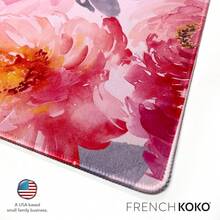 French KOKO Desk, Large Desk Pad Large Mouse Pad Cute Desk Accessories Home Office Essentials XL Desk Desk Pad Keyboard Mouse Desk Pads On Top Of Desks Computer Pink Floral Women Girls - Call Me Pretty - 查看 9