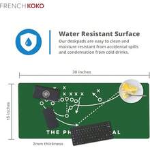 French KOKO Desk, Large Desk Pad Large Mouse Pad Cute Desk Accessories Home Office Essentials XL Desk Desk Pad Keyboard Mouse Desk Pads On Top Of Desks Computer Pink Floral Women Girls - 費城特輯 - 查看 2