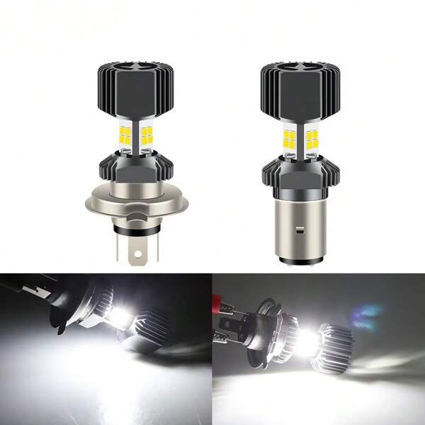 1pc White Color Motorcycle Lights 30w 3000lm Double Claw Light Motorcycles Light Headlight Led