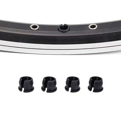 Set de 4 adaptadores de válvula de bicicleta, de americano a francés, kit de conversión de tapón de aro, material de plástico duradero, accesorios de bicicleta portátiles