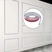 1 rotolo da 118,11 pollici di modanatura decorativa da parete in PVC flessibile, moderno elemento decorativo fai da te per un elegante soggiorno o sala da pranzo, perfetto per un moderno elemento decorativo fai da te | Carta da parati elegante | Carta da parati facile da installare, arredamento per la casa