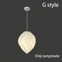 1pc Small Size 3D Printed Lamp Shade, Nordic Modern Minimalist Dining Room Bedroom French Cream Petal Style Lamp Shade, Suitable For Pendant Light, Table Lamp, Floor Lamp (Fits E14 Lamp Socket), Lamp Shade Only - Multicolor - View 5